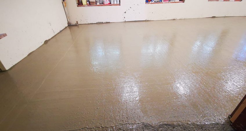Grobiņa ražošanas ceha RARE power grīdas ieliešana, slīpēšana  